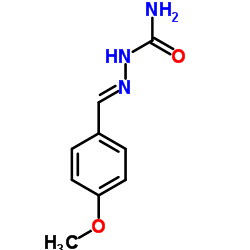 4-甲氧基苯甲醛缩氨基脲结构式