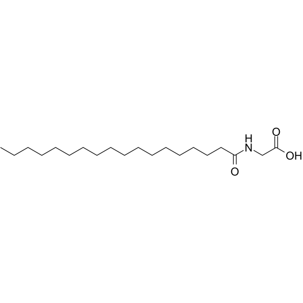 Glycine,N-(1-oxooctadecyl)- Structure