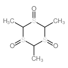 2,4,6-Trimethyl-[1,3,5]trithiane 1,3,5-trioxide Structure