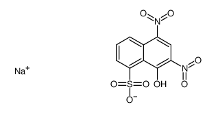 8-Hydroxy-5,7-dinitronaphthalene-1-sulfonic acid sodium salt Structure