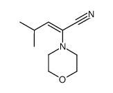 (Z)-4-methyl-2-morpholino-2-pentenenitrile结构式