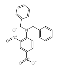 N,N-dibenzyl-2,4-dinitro-aniline结构式