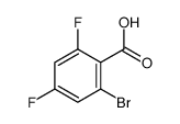 2-bromo-4,6-difluorobenzoic acid Structure