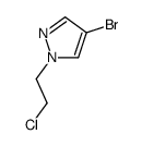 4-溴-1-(2-氯乙基)-1H-吡唑结构式