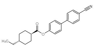 反式-4-乙基环己烷甲酸 4’-氰基[1,1’-联苯]-4-酯结构式