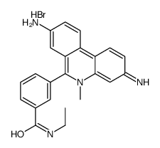 3-(3,8-diamino-5-methylphenanthridin-5-ium-6-yl)-N-ethylbenzamide,bromide结构式