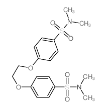 Benzenesulfonamide,4,4'-[1,2-ethanediylbis(oxy)]bis[N,N-dimethyl- (9CI) structure