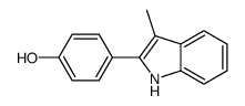 4-(3-methyl-1H-indol-2-yl)phenol Structure