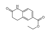 2-氧代-1,2,3,4-四氢喹啉-6-羧酸乙酯结构式