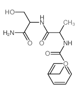 L-Serinamide,N-[(phenylmethoxy)carbonyl]-L-alanyl- (9CI) Structure