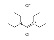 N-(chloro(diethylamino)methylene)-N-ethylethanaminium chloride结构式