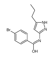 4-bromo-N-(5-propyl-1H-pyrazol-3-yl)benzamide Structure