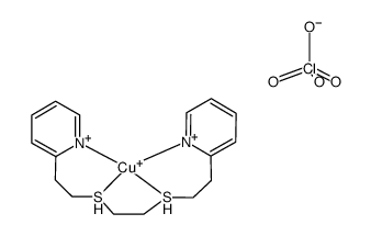 Cu(1,8-di-2-pyridyl-3,6-dithiaoctane)ClO4结构式