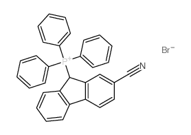 (2-cyano-9H-fluoren-9-yl)-triphenyl-phosphanium Structure