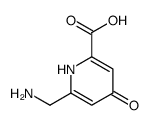 2-Pyridinecarboxylicacid,6-(aminomethyl)-1,4-dihydro-4-oxo-(9CI) Structure