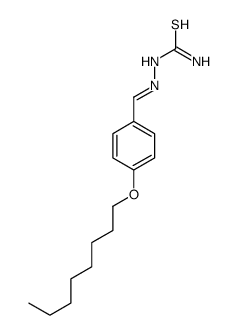 p-(Octyloxy)benzaldehyde thiosemicarbazone结构式