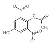 N-(4-hydroxy-2,6-dinitro-phenyl)acetamide structure