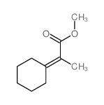 Propanoic acid, 2-cyclohexylidene-, methyl ester结构式