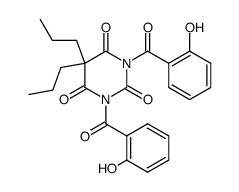 1,3-bis-salicyloyl-5,5-dipropylbarbituric acid Structure