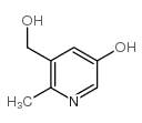 5-羟基-2-甲基-3-吡啶甲醇结构式