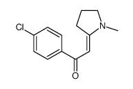 1-(4-chlorophenyl)-2-(1-methylpyrrolidin-2-ylidene)ethanone Structure