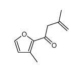 3-methyl-1-(3-methylfuran-2-yl)but-3-en-1-one Structure