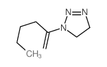 1H-1,2,3-Triazole,4,5-dihydro-1-(1-methylenepentyl)- Structure