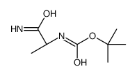 N-Boc-D-丙氨酰胺结构式