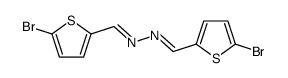 N,N'-bis(5-bromothiophenyl-2-methylene)hydrazine Structure