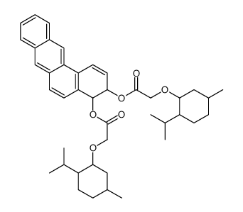 [4-[2-(5-methyl-2-propan-2-ylcyclohexyl)oxyacetyl]oxy-3,4-dihydrobenzo[a]anthracen-3-yl] 2-(5-methyl-2-propan-2-ylcyclohexyl)oxyacetate结构式