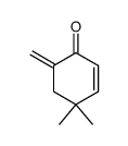 4,4-Dimethyl-6-methylen-2-cyclohexen-1-on Structure
