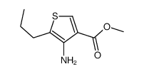 methyl 4-amino-5-propylthiophene-3-carboxylate结构式