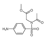 methyl 2-[acetyl-(4-aminophenyl)sulfonyl-amino]acetate结构式