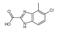 5-chloro-4-methyl-1H-benzimidazole-2-carboxylic acid Structure