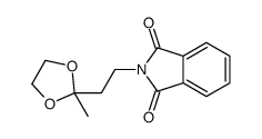 2-(2-(2-甲基-1,3-1,3-二氧戊环-2-基)乙基)异吲哚啉-1,3-二酮结构式