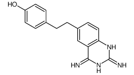 4-[2-(2,4-diaminoquinazolin-6-yl)ethyl]phenol结构式