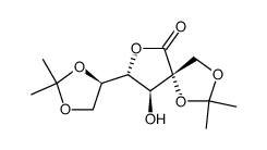 2,2':5,6-di-O-isopropylidene-2-C-hydroxymethyl-D-galactono-1,4-lactone Structure