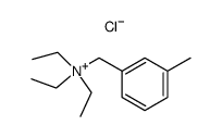 N,N-diethyl-N-(3-methylbenzyl)ethanaminium chloride结构式