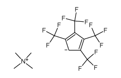tetramethylammonium 1,2,34-tetrakis(trifluoromethyl)cyclopentadienide Structure