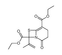 Diethyl 8-(1-methylethenyl)-2-oxo-7-thia-1-azabicyclo[4.2.0]oct-5-ene-5,8-dicarboxylate结构式
