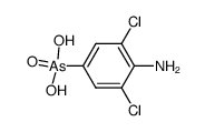 (4-amino-3,5-dichloro-phenyl)-arsonic acid结构式