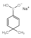4,4-二甲基-1,5-环己二烯基硼酸单钠盐结构式