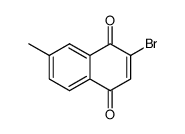 2-bromo-7-methyl-1,4-naphthoquinone Structure
