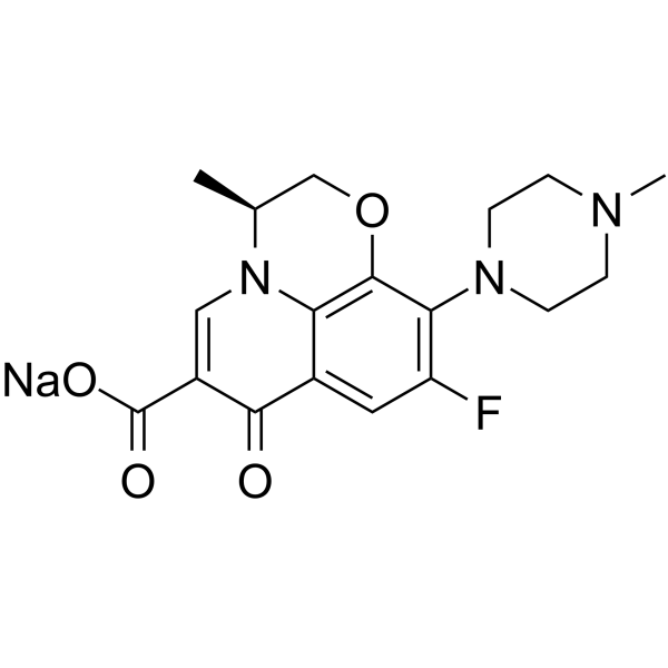 Levofloxacin sodium Structure