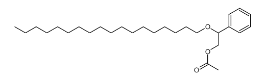 (R,S)-2-(1-octadecyloxy)-2-phenylethylacetat结构式