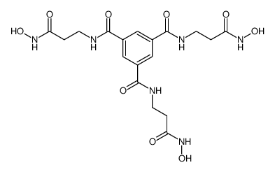 N,N',N''-tris<2-(N-hydroxycarbamoyl)ethyl>-1,3,5-benzenetricarboxamide Structure
