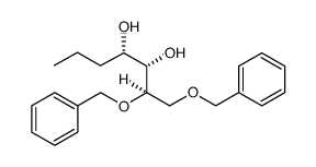 3,4-Heptanediol, 1,2-bis(phenylmethoxy)-, (2R*,3S*,4S*)结构式
