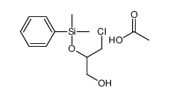 acetic acid,3-chloro-2-[dimethyl(phenyl)silyl]oxypropan-1-ol Structure