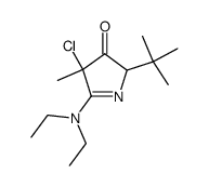 2-tert-Butyl-4-chloro-5-diethylamino-4-methyl-2,4-dihydro-pyrrol-3-one Structure