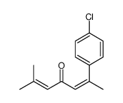 2-(4-chlorophenyl)-6-methylhepta-2,5-dien-4-one Structure